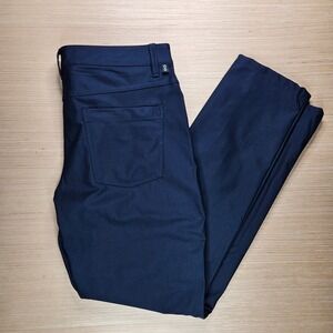 LINEARFLEX Men Navy Blue Performance Stretch Pants 34x30 Casual‎ Golf